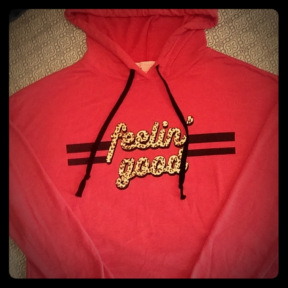 🎃$4/20 Coral 'Feelin' Good' Hoodie - Picture 1 of 3
